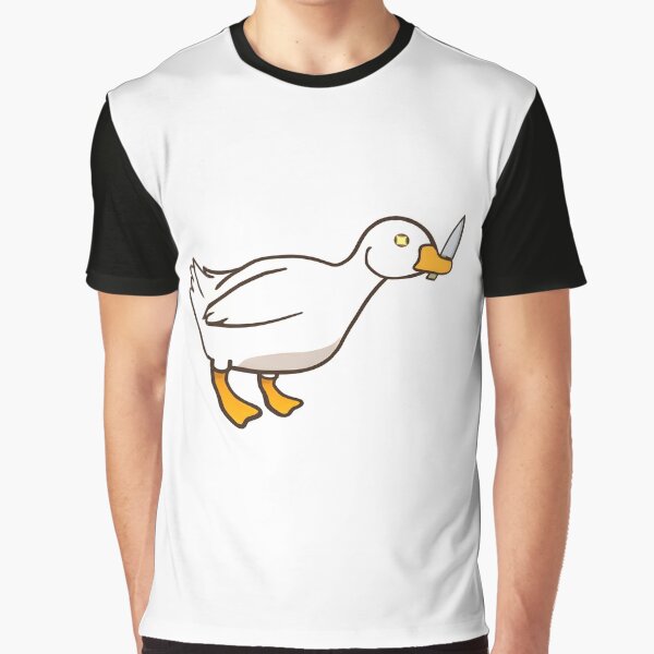 Duck With Knife Graphic T Shirt