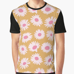 Butterscotch Daisies Graphic T-Shirt
