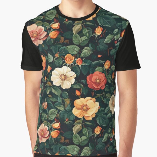 Trendy Pastel Retro Roses For Girlfriend Graphic T-Shirt