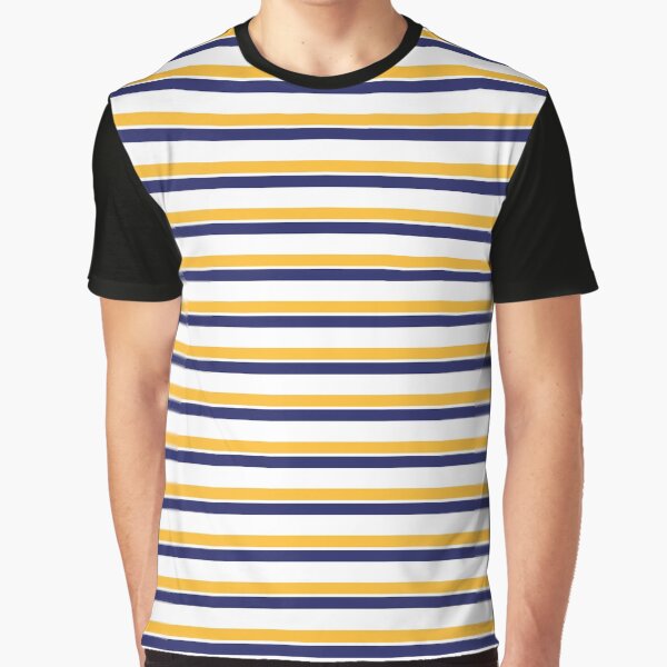 orange and blue stripes Graphic T-Shirt