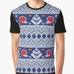 8-Bit Buffalo Winter Graphic T-Shirt
