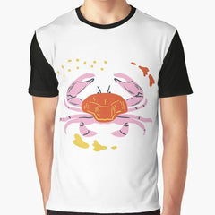 cancer Constellation Sticker Graphic T-Shirt