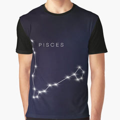 Pisces Constellation Graphic T-Shirt