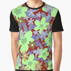 Stay Groovy Retro Flowers 90s Autum Evening Graphic T-Shirt