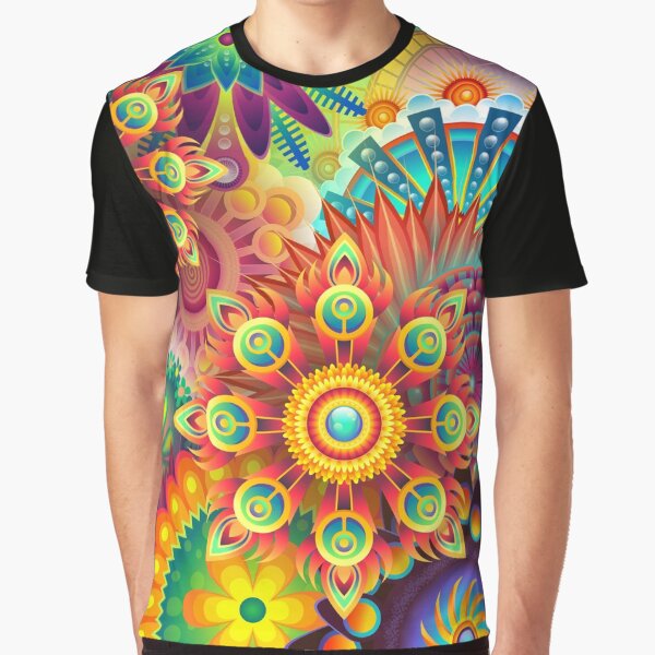psychedelic Blossom Graphic T-Shirt