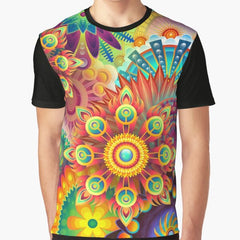 psychedelic Blossom Graphic T-Shirt