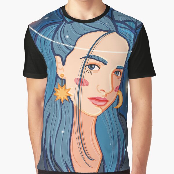 A Female Portrait Graphic T Shirt