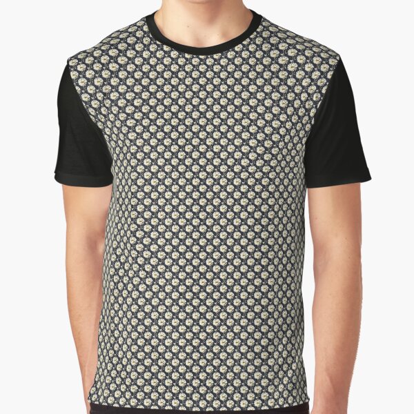Dandelions pattern against a black background Graphic T-Shirt