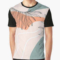 Abstract Floral Background Graphic T Shirt