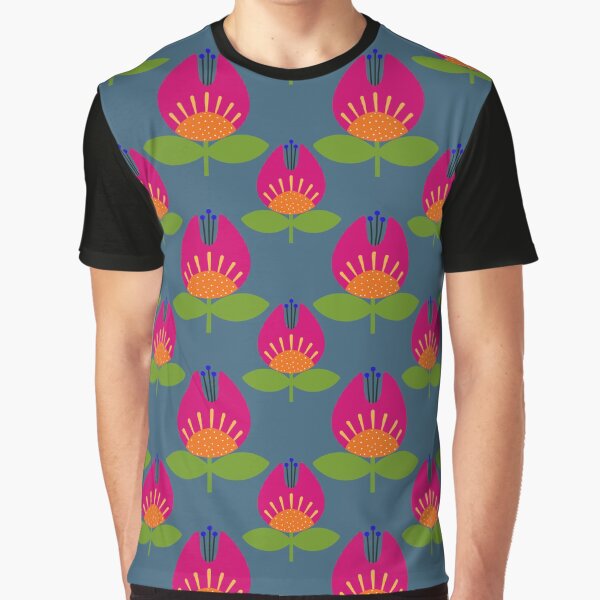 Flower retro Graphic T-Shirt