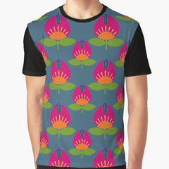 Flower retro Graphic T-Shirt