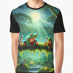 Amazon Rainforest Frogs Nocturnal Jungle Wildlife Graphic T Shirt