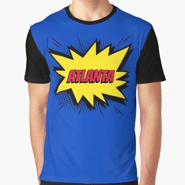 Atlanta Comic Kapow Style Artwork Graphic T Shirt