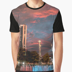 Atlanta Sunset Graphic T Shirt