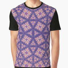 Abstract Picture Of Tulips Seamless Pattern Graphic T Shirt
