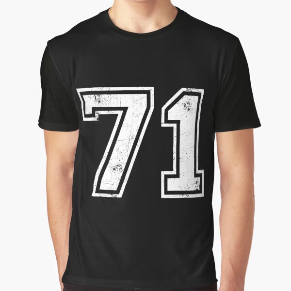 71 jersey jerseys number 71 jersey sports Graphic T-Shirt