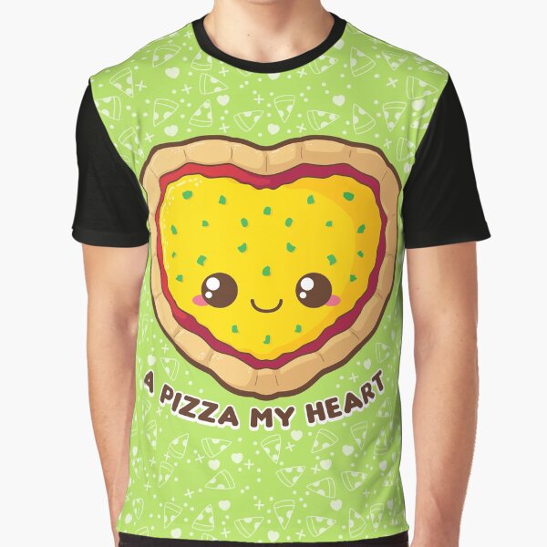 A Pizza My Heart [Green] Graphic T-Shirt