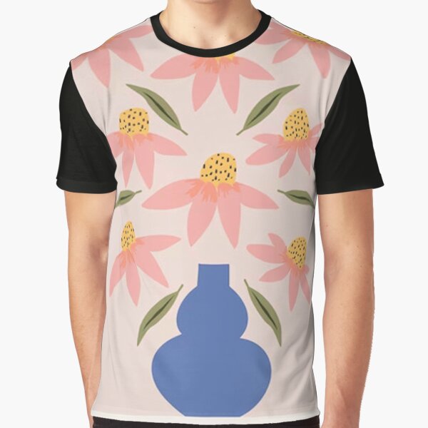 Aesthetic Flower Market Madrid Colorful Botanical Graphic T-Shirt