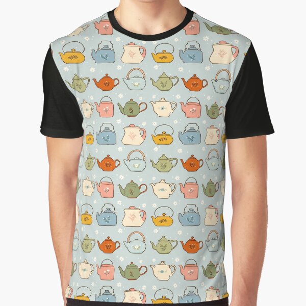 Folksy Teapots Graphic T-Shirt