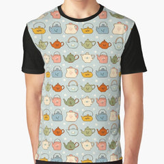 Folksy Teapots Graphic T-Shirt