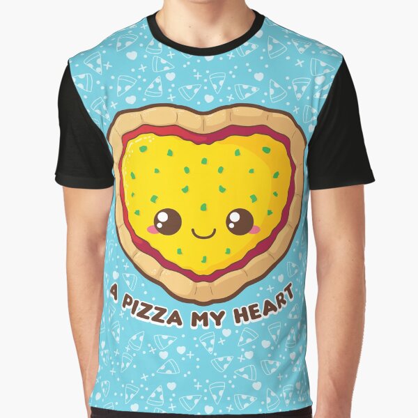 A Pizza My Heart [Blue] Graphic T-Shirt