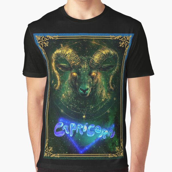 Capricorn horoscope zodiac - Digital apparel design Graphic T-Shirt