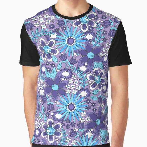 Peace, Love and Flowers Graphic T-Shirt
