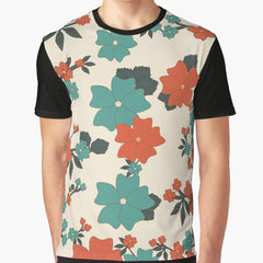 Retro Flower Art Graphic T-Shirt