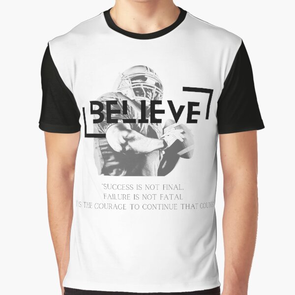 American Football Motivational Shirt Inspiration Sport Graphic T-Shirt