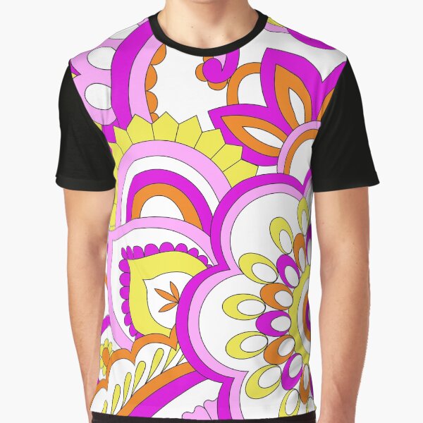 Mod Flower Power Graphic T-Shirt
