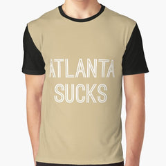 Atlanta Sucks - Old Gold/White (New Orleans) Graphic T-Shirt