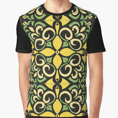 70S Retro Flower Pattern Graphic T Shirt