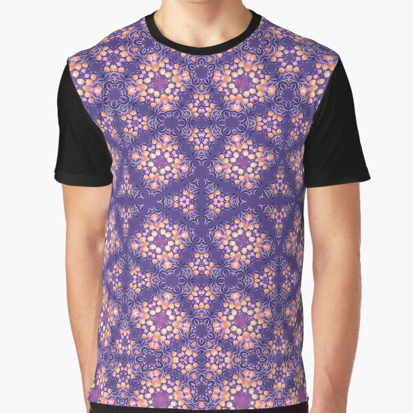 Abstract picture of Tulips Seamless Pattern Graphic T-Shirt