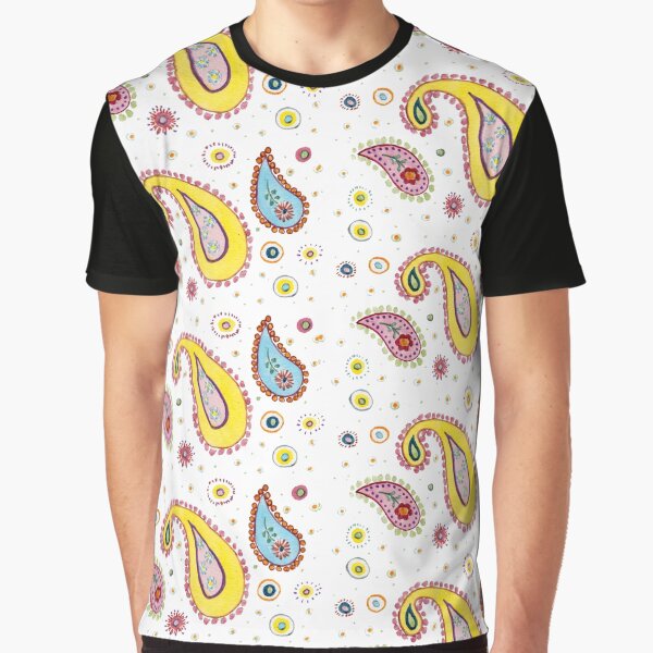 yellow and blue cashmere Graphic T-Shirt