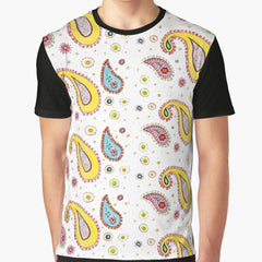 yellow and blue cashmere Graphic T-Shirt