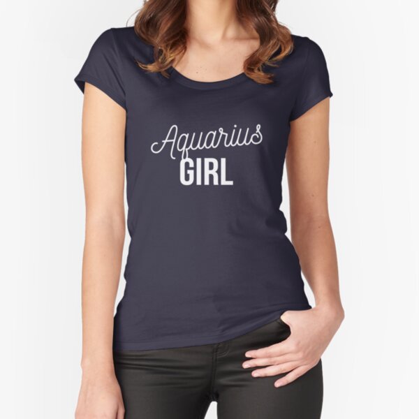 Aquarius Girl Fitted Scoop T Shirt