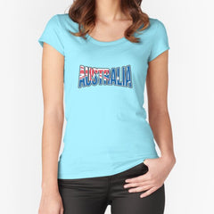 Australia sports fans article Fitted Scoop T-Shirt
