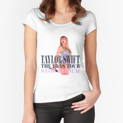 Taylor Swift Eras Tour Stockholm Fitted Scoop T Shirt