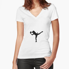 American Football - Catch Fitted V-Neck T-Shirt