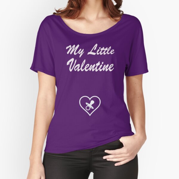 My Little Valentine Pregnancy Announcement T-Shirt WT Relaxed Fit T-Shirt