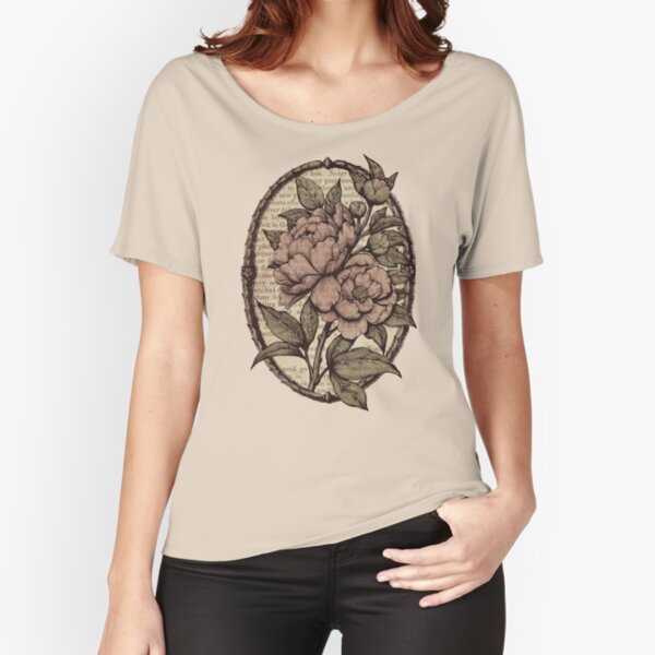 Botanicals - Peonies vintage Relaxed Fit T-Shirt