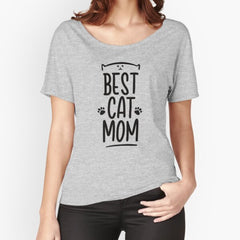 Best Cat Mom Relaxed Fit T-Shirt