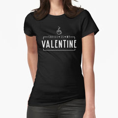 Coffee VALENTINE Fitted T-Shirt