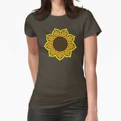 Celtic Sunflower Fitted T-Shirt