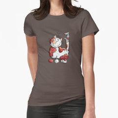 Best Friends - Mouse and Cat - Cartoon - Gift Fitted T-Shirt