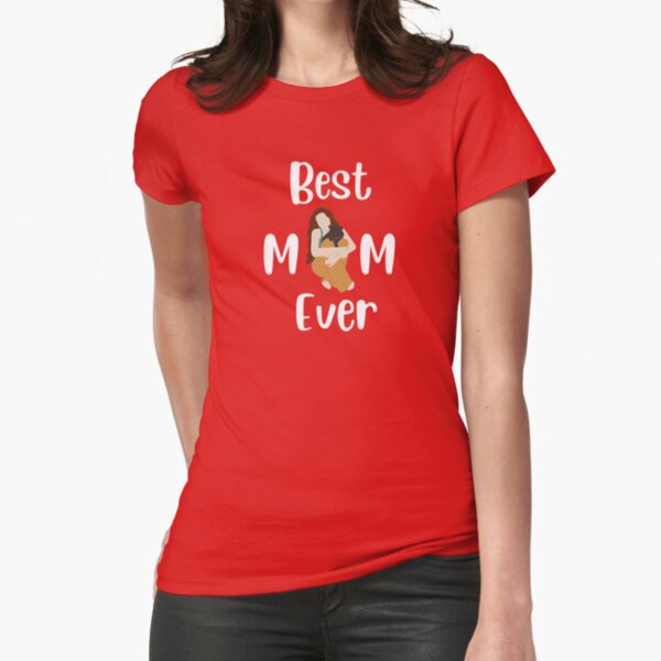 Best Mom Ever Kawaii Cats Fitted T-Shirt
