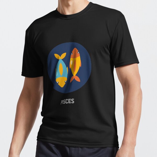 Zodiac Pisces Design Active T-Shirt