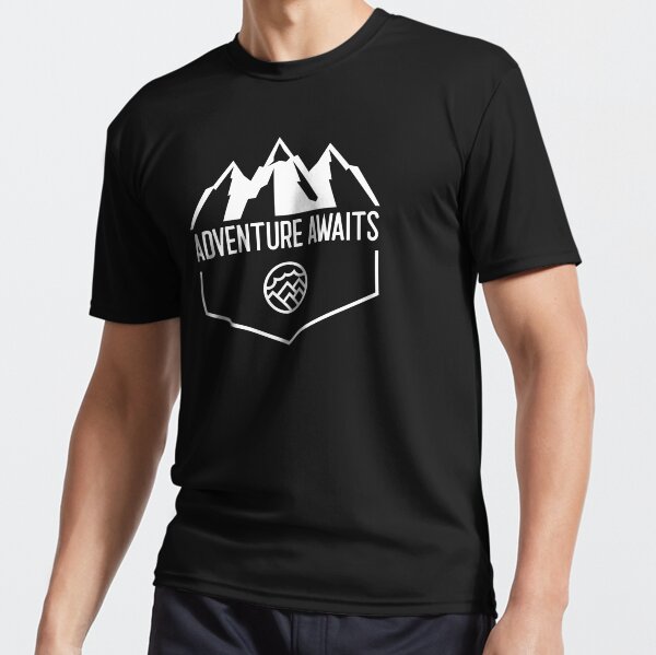 Adventure Awaits Mountain Climbing Active T Shirt