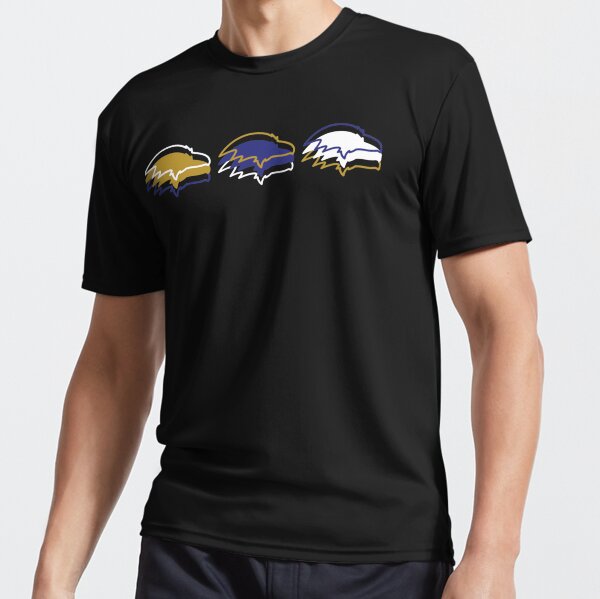 Baltimore Ravens Pattern, Black Background Active T-Shirt