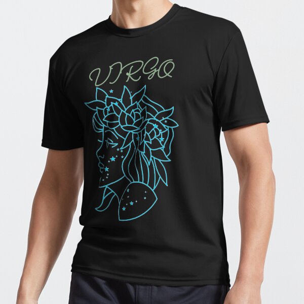Calm & Collected – Elegant Virgo Zodiac Design Stickers Active T-Shirt
